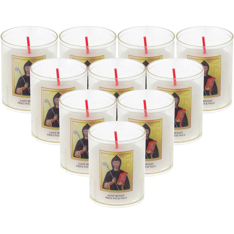 10 kaarsen nachtlampjes van Sint-Benedictus