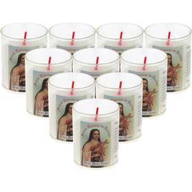 10 candles night lights of Saint Therese of the Child Jesus