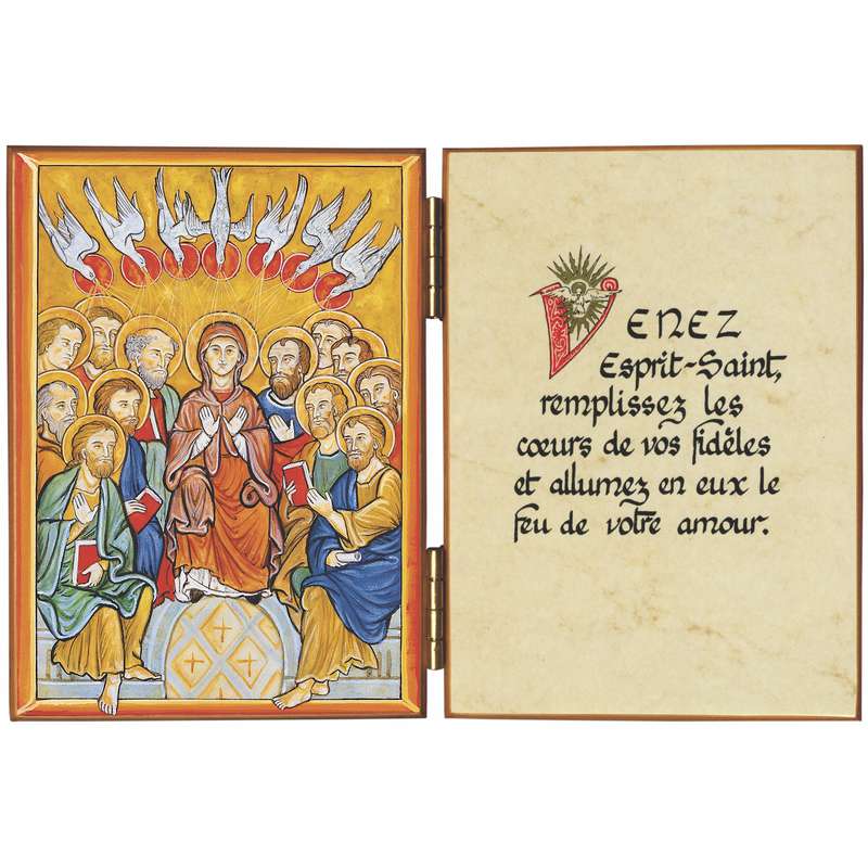 Pâques religieuses-esprit saint-ange-carte scintillante
