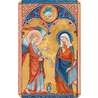Kaart-verzoek an De Annunciatie uit het Padua Psalter en de drie Weesgegroetjes (Recto)