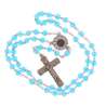 Our Lady of Lourdes rosary in Bohemian glass (Verso du coeur)