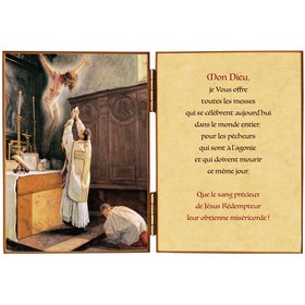 "Mysterium Fidei" diptych with prayer for the dying