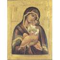 Icoon van De Moeder Gods met het Teken