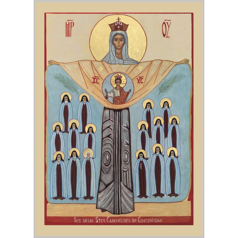 Icon of the Holy Carmelites of Compiègne Icon of the Holy Carmelites of Compiègne