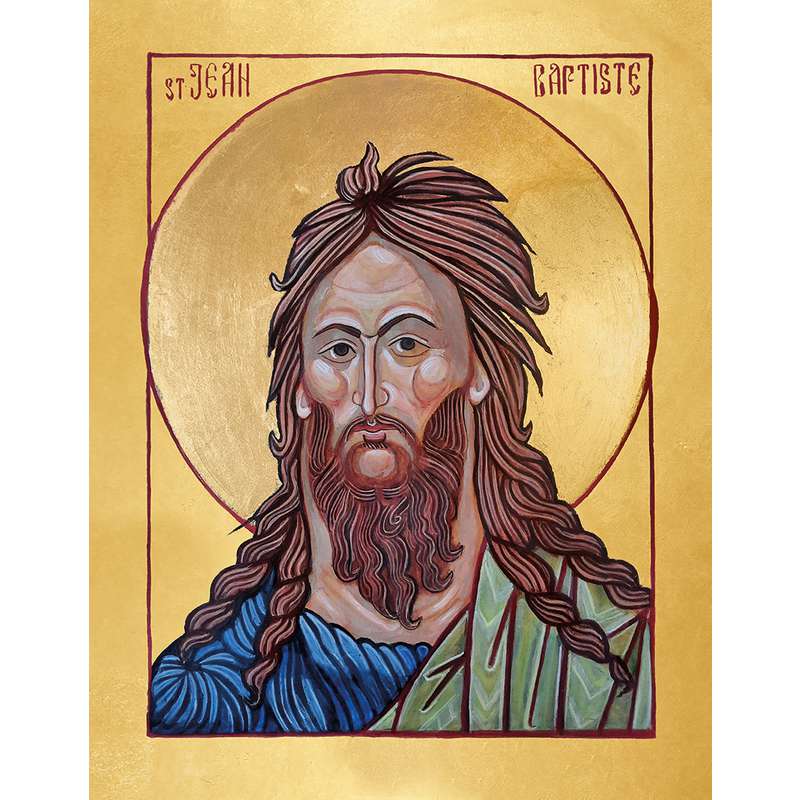 Icon of Saint John the Baptist (face)