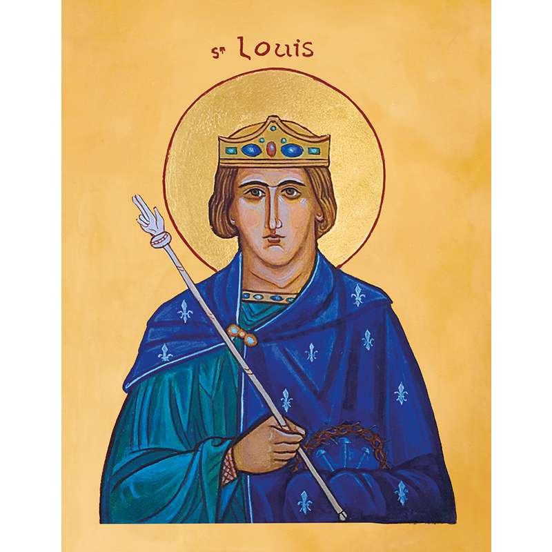 Icon of Saint Louis with the scepter