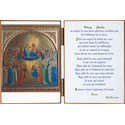 Díptico de la Coronación de la Virgen María con Oración del Abate Perreyve