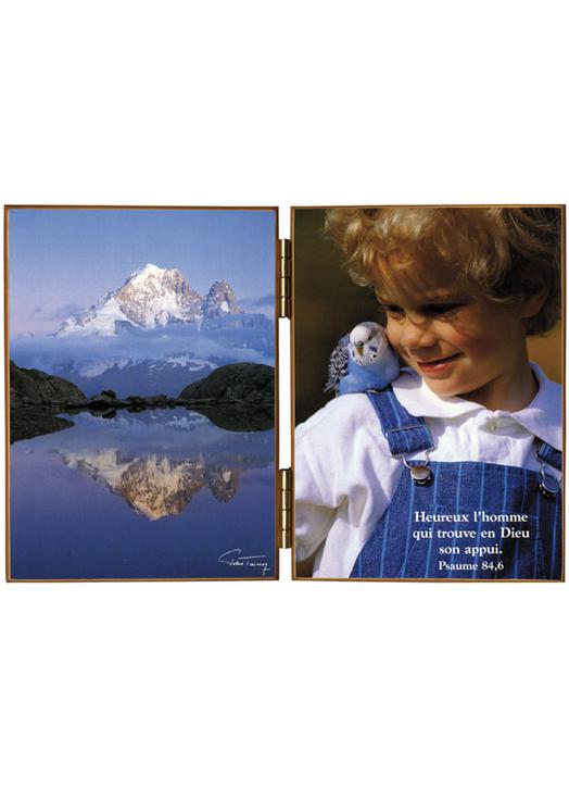 Lac Blanc : miroir des monts - L'aiguille verte et les Drus