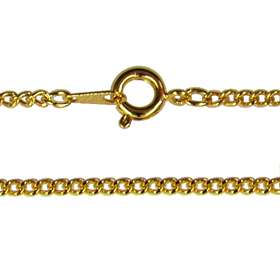 Curbed necklace (gold metal)