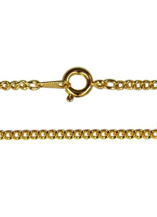 Curbed necklace (gold metal)