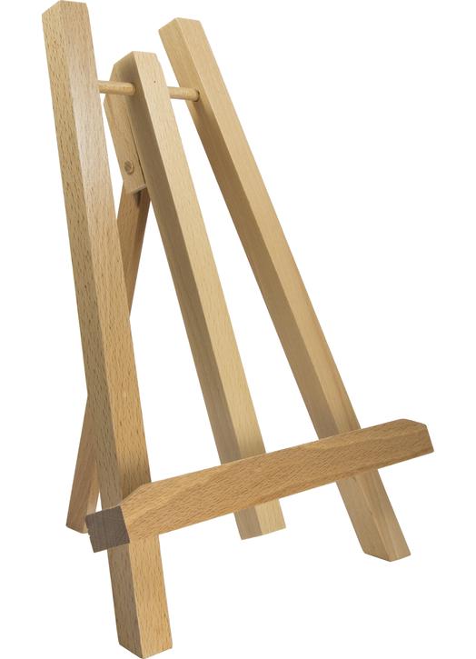 wooden easel 27 cm (Vue de face en biais)