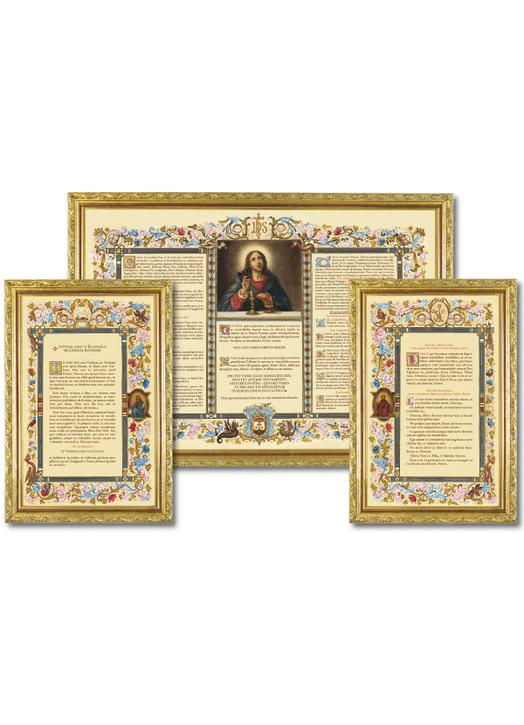 Altar cards "Carmel" with narrow moulding (L'ensemble des 3 canons)