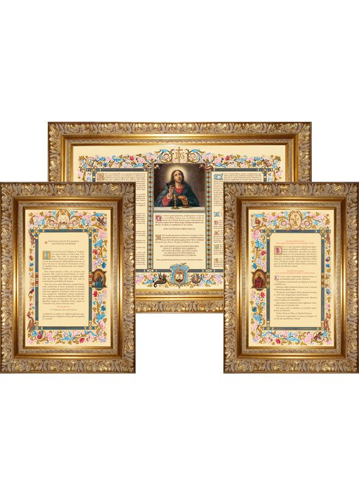 cánones de altar "Carmelo" con amplia moldura (L'ensemble des 3 canons) cánones de altar "Carmelo" con amplia moldura (L'ensemble des 3 canons)