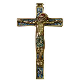 Christ on Enamelled bronze