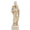Statue de saint Joseph, ivoire patiné 15 cm (Vue de face)