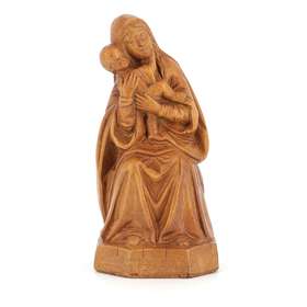 the sitted Virgin, 15 cm (Vue de face)