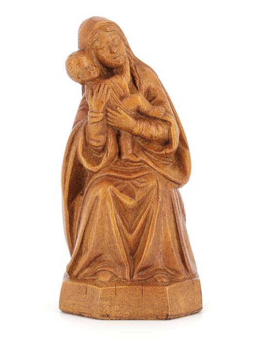 the sitted Virgin, 15 cm (Vue de face)