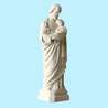 Statue de saint Joseph, ton pierre 20 cm (Vue du profil droit en biais)