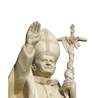 Jean-Paul II (1920-2005) - couleur vieil ivoire, 130 cm (Gros plan du visage en biais)