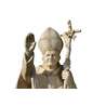 Jean-Paul II (1920-2005) - couleur vieil ivoire, 130 cm (Gros plan du visage)