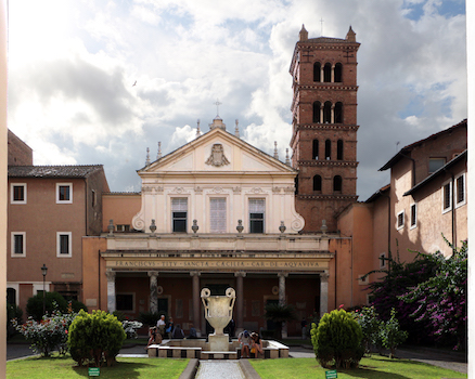 Eglise de sainte Cécile au Trastevere à Rome (extérieur)