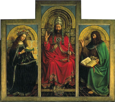 Retable van Eyck et le panneau central