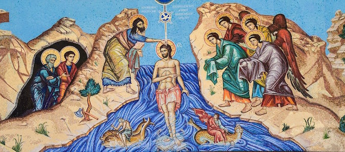 Icône du baptême de Jésus