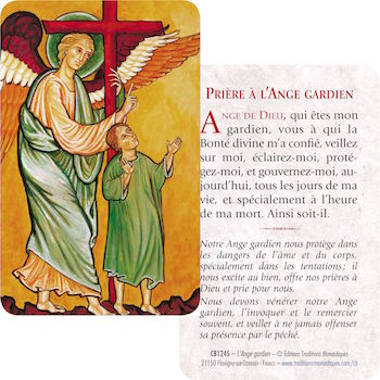 Carte-prière Ange Gardien