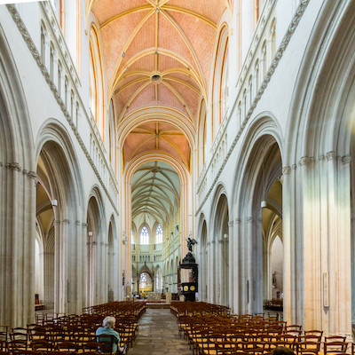 Nef de la cathédrale de Quimper