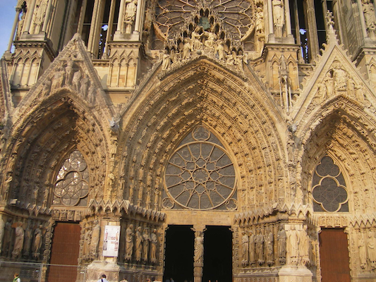 Le portail de la cathédrale de Reims