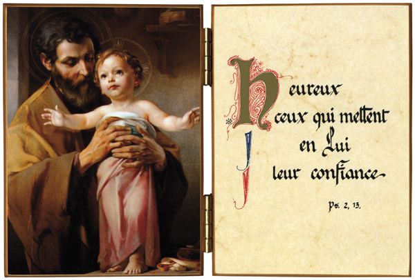 Diptyque saint Joseph et l'Enfant-Jésus