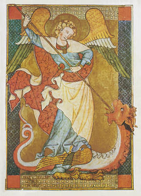 Saint Michel terrassant le Dragon, prince des forces occultes