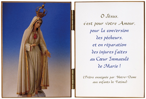 Vierge de Fatima et prière de réparation