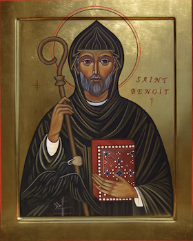 Icône de saint Benoit