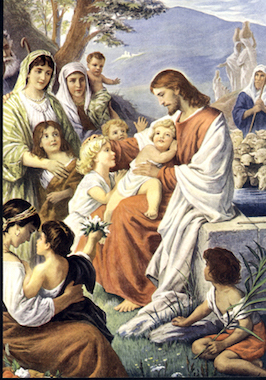 Jésus bénissant des enfants