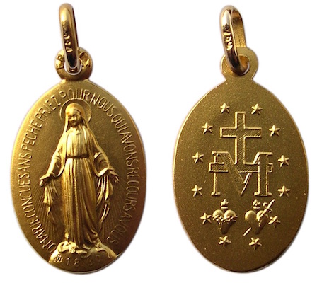 Médaille miraculeuse en or massif