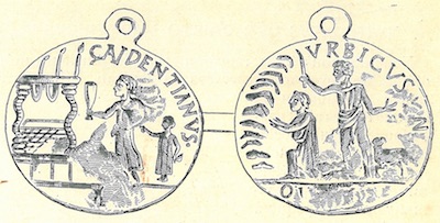 Médaille religieuse oblation antique