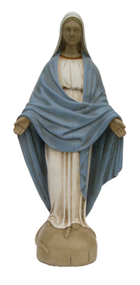 Statue Vierge Miraculeuse polychrome