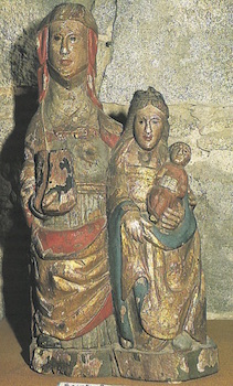 Sainte Anne avec sa fille et Jésus