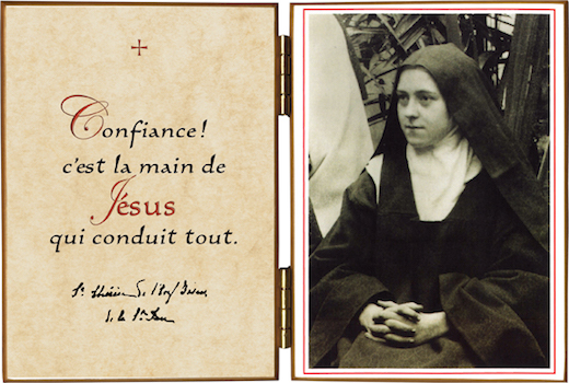 Sainte Thérèse de Lisieux et une citation sur la Confiance