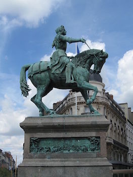 Statue sainte Jeanne d'Arc à Orléans