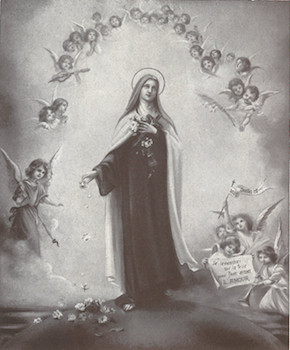 Sainte Thérèse de l'Enfant Jésus dans la gloire