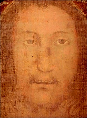 Visage de Jésus sur le voile de Manoppello