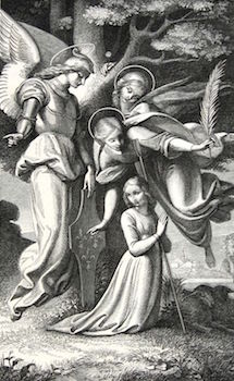 Les voix de sainte d'Arc : saint Michel, sainte Catherine, sainte Marguerite