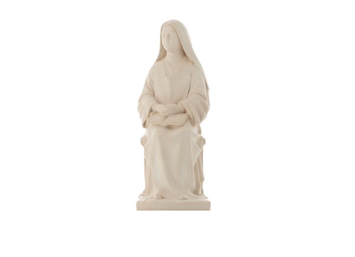 Sitted Saint Theresa, 20 cm