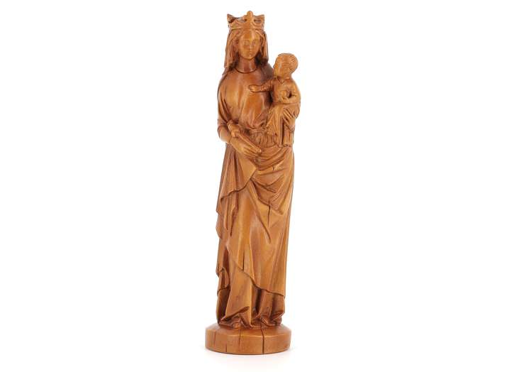 Statue de la Vierge Marie au sceptre, 25 cm