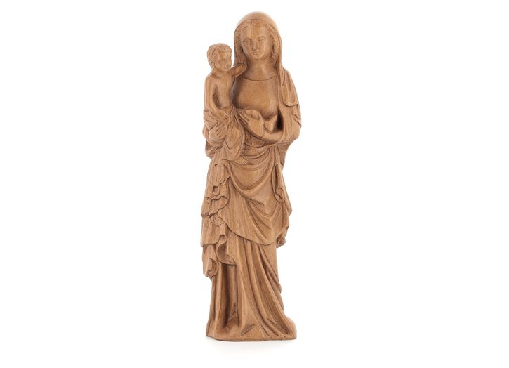 Estatua de la Virgen María con el Niño Jesús, 22 cm