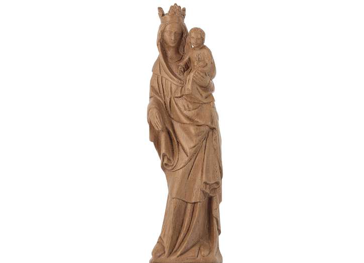 Estatua de la Virgen María coronada, 17 cm