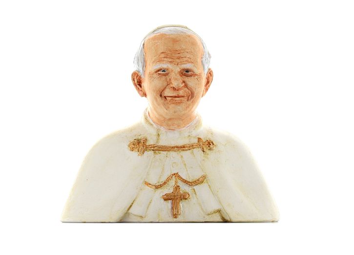 Busto de san Juan Pablo II, 15 cm
