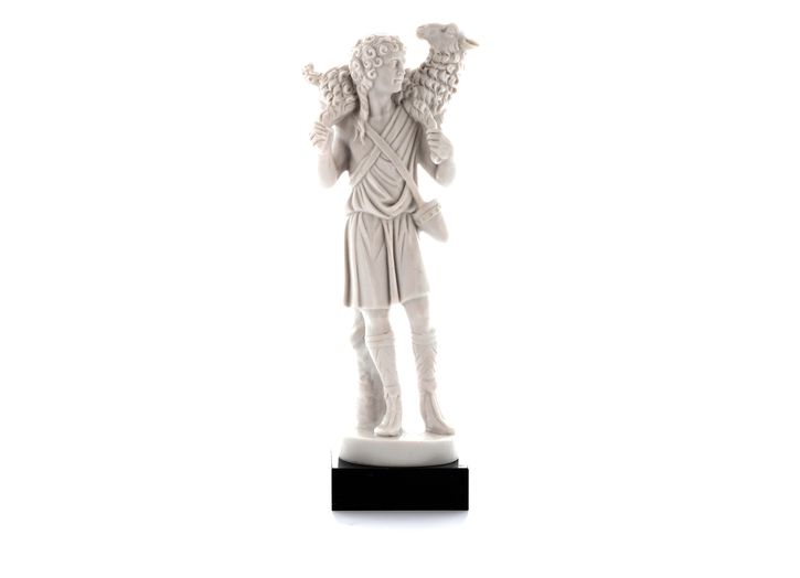 Standbeeld van de Goede, Gereconstitueerd marmer - 23 cm